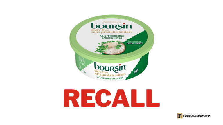 Recalled Boursin Dairy Free Spread 2025